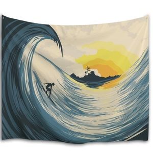 Surfer/beach tapestry